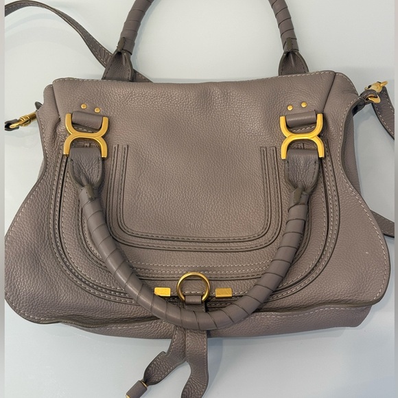 Chloe Handbags - Chloe’s Small Gray Marcie Satchel
